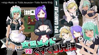 Ninja Maids vs Assassin Tickle Battle RPG Part-1 Gameplay