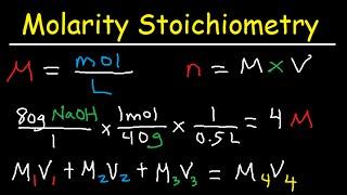 Molarity Dilution Problems Solution Stoichiometry Grams Moles Liters Volume Calculations Chemistry