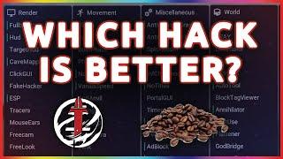 Envy Vs The Coffee Client  The Best Free Hacked Client For Minecraft EP-3