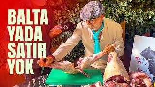 I Didnt Use Cleaver - Chopping Whole Lamb with Knife in 10 Minutes #butcher #how to #small