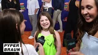 Pyper Braun Talks Slime at the Kids Choice Awards  Hollywire