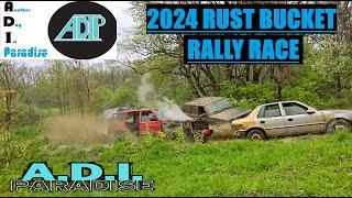 2024 Rust Bucket Rally Race #offroad #ford #jeep #ranger #sendit #airtime #stuck #crash #rally #fyp