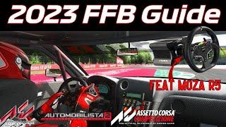 2023 Sim Racing FFB Guide - AC  AMS2  ACC