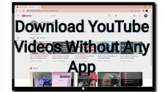 How to Download YouTube Video in PC without any application Free 2022