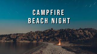 Beach Campfire  Soothing Sounds For Sleep  Nature White Noise