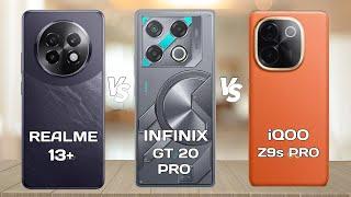 Realme 13+ Vs Infinix GT 20 Pro Vs Iqoo Z9s Pro