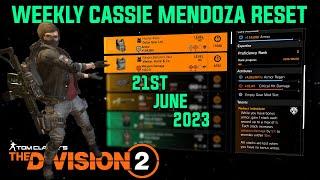 The Division 2 WEEKLY CASSIE MENDOZA RESET TU18 LEVEL 40 June 21st 2023