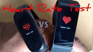 Heart Rate Test  Redmi Smart Band vs Mi Band 4 Heart Rate Accurate Test