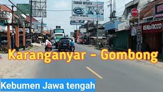 Karanganyar - Gombong Suasana Dan Kondisi Jalan Kebumen Jawa tengah