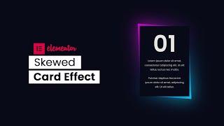 Elementor Skewed Card Effect  WordPress Elementor Pro Tutorial  Elementor Tips & Tricks