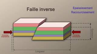 Animation TS  Différence entre faille normale et faille inverse