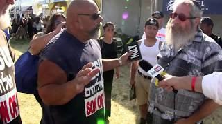 Rabbi confronts Christian street-preacher Ruben proselytizing at Israeli Independence Fair in L.A.