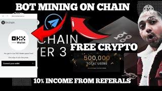 How To Connect Okx Wallet On Chain Game Mining On Telegram  Yadda Connect Din Okx A Chain mining