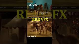 OSCAR AWARDEE RRR VISUAL EFFECTS  BEFORE and AFTER #indianfilm #shorts