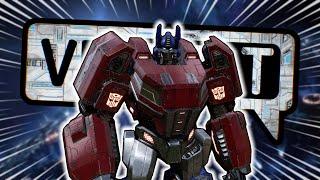 OPTIMUS PRIME LOOKS FOR MEGATRON IN VRCHAT FT @FlyBoyVR   Transformers - Funny moments -