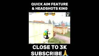 Again headshots & Aim Feature  #shortsvideo #pubgmobile #bgmi #pubgmobileindiasensitivitysettings