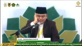 Qadarasmadi Rasyid DKI Jakarta Juara 2 Tilawah Dewasa  MTQ Nasional ke XXIX Kalsel 2022