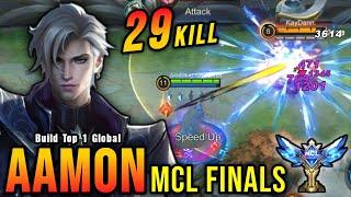 MCL FINALS 29 Kills Aamon Insane One Shot Damage Build - Build Top 1 Global Aamon  MLBB