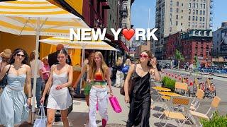 4KNYC Summer WalkSoHo & NoHo in New York City️‍Sawada Coffee & Au Cheval  June 2024