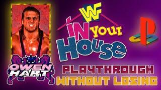 WWF In Your House PS1 Playthrough. Owen Hart. Hard Difficulty. SEASON MODE.