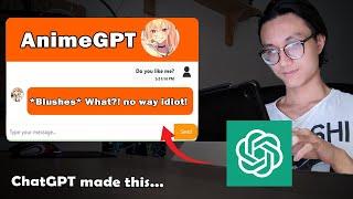 How I made Anime ChatBot using only ChatGPT and publish it no experience