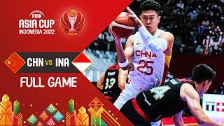 China  - Indonesia   Basketball Full Game - #FIBAASIACUP 2022