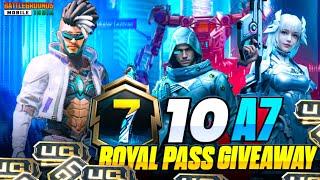 10 A7 RP Giveaways  A7 Royal Pass In Zero UC  Get Free A7 Royal Pass & UC Giveaway #bgmi