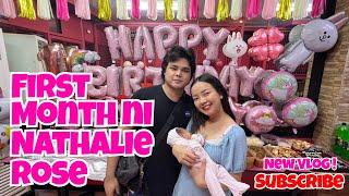 Nathaiie Rose First Month Celebration 