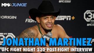 Jonathan Martinez Felt Bad Hurting Adrian Yanez in Leg Kick TKO Win  UFC Fight Night 230