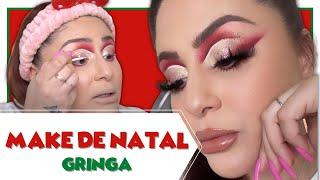 MAQUIAGEM DE NATAL BEM GRINGA E ELABORADA