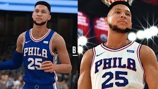 NBA 2K19 Ben Simmons Screenshot and Rating