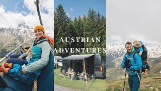 Austrian Alpine Adventures as a family of 3  climbing staying at a mountain refuge & hiking