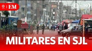 Military presence in San Juan de Lurigancho  Edición Mediodía  News Peru