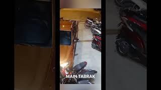 MOBIL TABRAK MOTOR DAN ORANG #tabrakan #kecelakaan #cctv