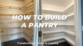 DIY Pantry Build  How to Build Floating Shelves for Pantry