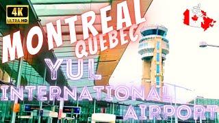 MONTREAL CANADA  – PIERRE ELLIOT TRUDEAU INTERNATIONAL AIRPORT – 4K WALK