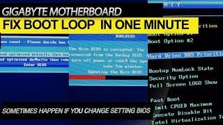 Fix Boot Loop BIOS Gigabyte Motherboard