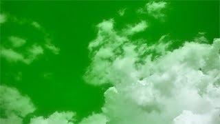 Soft Clouds on Green Screen