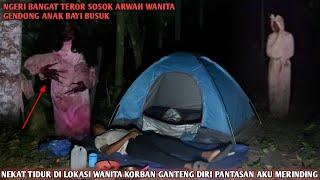 Camping horor Di Kepung Pocong dan di kejutkan sosok arwah wanita korban gantung diri ditengah hutan