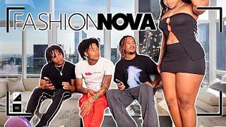 GIVING THE BOYS A FASHIONNOVA TRY ON HAUL & RATES PART 2