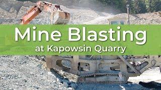 Mine Blasting at Kapowsin Quarry