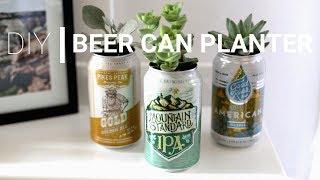 DIY Beer Can Planters