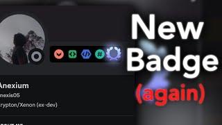 Discord Added a New Badge   Completed a Quest
