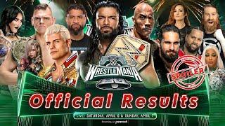 WWE WrestleMania 40 Full Official Results  Night 1 Results