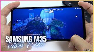 Samsung Galaxy M35 Fortnite Mobile Gaming test  Exynos 1380 120Hz Display