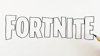 How to Draw the Fortnite Logo