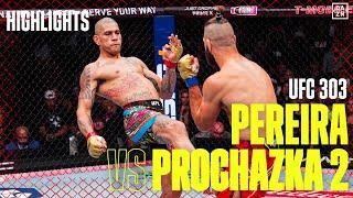 Alex Pereira vs Jiri Prochazka 2  UFC 303  DAZN Highlights