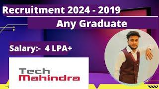 Tech Mahindra Off Campus Drive For 2024 2023 2022 2021 Batch  IT Company Jobs  Salary 4LPA+