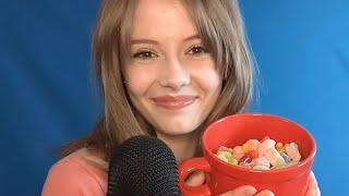 ASMR  Eating Sour Candies mouth sounds and whispers
