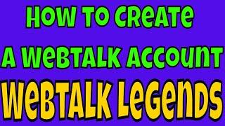 How to Create a Webtalk Account